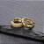 Brinco Argola Pedra Zirconia Dourado F. Ouro 18k  12 Mm - Imagem 6
