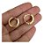 Brinco Argola Pedra Zirconia Verde Dourado Folheado Ouro 18k - Imagem 4