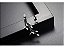 Brinco Ear Cuff Pedra Zirconia Rodio Negro Festa Debutante - Imagem 5