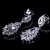 Brinco Noiva Pedra Zirconia Prata Festa Delicado Pendurado - Imagem 4