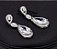 Brinco Noiva Pedra Zirconia Prata Festa Gota Luxo Debutante - Imagem 4