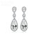 Brinco Noiva Pedra Zirconia Prata Festa Gota Luxo Debutante - Imagem 1