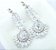 Brinco Noiva Pedra Zirconia Prata Festa Debutante Luxo - Imagem 4