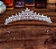 Coroa Tiara Cabelo Noiva Prata Zirconia Princesa Luxo Linda - Imagem 3