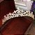 Coroa Tiara Cabelo Noiva Dourada Zirconia Princesa Linda - Imagem 1