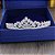 Coroa Tiara Cabelo Noiva Prata Zirconia Princesa Luxo Linda - Imagem 6