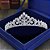Coroa Tiara Cabelo Noiva Prata Zirconia Princesa Luxo Linda - Imagem 3