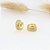 Brinco Argola Pedra Zircônia Dourado Folheado Ouro 18k 6 Mm - Imagem 7