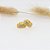 Brinco Argola Pedra Zircônia Dourado Folheado Ouro 18k 6 Mm - Imagem 5