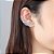 Brinco Ear Cuff Noiva Pedra Zirconia Dourado Festa Debutante - Imagem 7