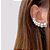 Brinco Ear Cuff Noiva Zirconia Perola Prata Festa Debutante - Imagem 2