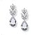 Brinco Noiva Pedra Zirconia Dourado Ou Prata Gota Debutante - Imagem 1