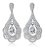 Brinco Noiva Zirconia Prata Formatura Debutante Gota Grande - Imagem 1