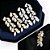 Conjunto Colar Brinco Noiva Zircônia Dourado Festa Debutante - Imagem 5