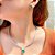 Conjunto Colar Chocker Riviera Gota E Brinco Zircônia Verde - Imagem 5