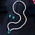 Conjunto Colar Chocker Riviera Gota E Brinco Zircônia Verde - Imagem 2