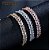 Pulseira Bracelete Dourada Com Zircônia Noiva Debutante Luxo - Imagem 2