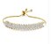 Pulseira Bracelete Dourada Com Zircônia Noiva Debutante Luxo - Imagem 1