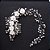 Tiara Enfeite Arranjo Cabelo Noiva Dama Perola Flor Strass - Imagem 4