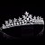 Coroa Tiara Arranjo Cabelo Noiva Strass Pérola Strass Luxo - Imagem 2