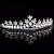 Coroa Tiara Arranjo Cabelo Noiva Strass Pérola Strass Luxo - Imagem 4