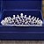 Coroa Tiara Arranjo Cabelo Noiva Prata Zirconia E Perola - Imagem 3