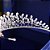 Coroa Tiara Arranjo Cabelo Noiva Prata Zirconia E Perola - Imagem 4