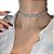 Colar Chocker Noiva Pedra Zirconia Prata Semi Joia Debutante - Imagem 1