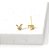Brinco Infantil Borboleta Pedra Zirconia Dourado Prata 2 Fur - Imagem 6