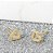 Brinco Infantil Coração Pedra Zirconia Dourado Prata 2 Furo - Imagem 9