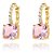 Brinco Festa Pedra Zirconia Dourado Verde Vermelho Rosa - Imagem 11