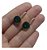 Brinco Festa Pedra Zirconia Dourado Verde Vermelho Rosa - Imagem 10