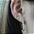 Brinco Infantil Borboleta Dupla Pedra Zirconia Folheado 18k - Imagem 2