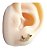 Brinco Infantil Borboleta Dupla Pedra Zirconia Folheado 18k - Imagem 1