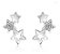 Brinco Infantil Pequeno Estrela Pedra Zirconia F Prata - Imagem 1