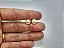 Brinco Pérola Noiva Dourado Folheado Ouro 18k Médio 8 Mm - Imagem 2