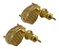 Brinco Zirconia Gota Dourado Dama Daminha F. Ouro Luxo - Imagem 2