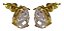 Brinco Zirconia Gota Dourado Dama Daminha F. Ouro Luxo - Imagem 1