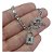 Pulseira Bracelete Prata Cadeado Pedra Zircônia Grossa Rodio - Imagem 1