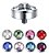 Piercing Microdermal Prata Rosa Furtacor Pedra 3 Mm Topo - Imagem 1