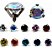 Piercing Microdermal Topo Zirconia Pedra 4mm Aço Colorido - Imagem 17