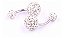 Piercing De Umbigo Prata Strass Branco Duplo Aço Barato - Imagem 2