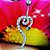 Piercing De Umbigo Prata Serpente Aço Cobra Strass - Imagem 4