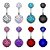 Piercing Umbigo Prata 2 Pedras Aço Cirurgico Zircônia Preto - Imagem 2