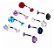 Piercing Umbigo Prata 2 Pedras Aço Cirurgico Zircônia Preto - Imagem 3