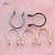 Piercing Nariz Septo Argola Falso Dourado Prata Preto Aço - Imagem 6