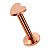 Piercing Tragus Labret Cartilagem Mini Coracao 4 Mm Aco cirurgico prata preto dourado rose gold - Imagem 6