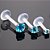 Piercing Tragus Labret Pt De Luz Aço Bioplast Zirconia 3 Mm - Imagem 10