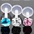 Piercing Tragus Labret Pt De Luz Aço Bioplast Zirconia 3 Mm - Imagem 6