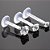 Piercing Tragus Labret Pt De Luz Aço Bioplast Zirconia 3 Mm - Imagem 4